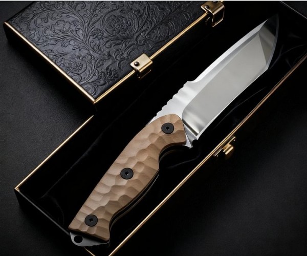 Dune Edge knife with G10 Handle and Kydex Sheath